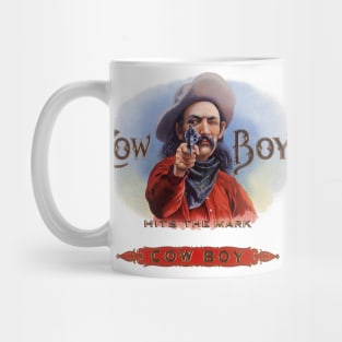 Vintage Cowboy Cigar Label Art Mug